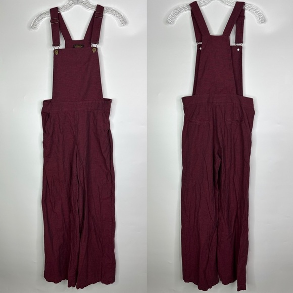 Los Bandito Burgundy Red Overalls Size Small - Picture 1 of 12